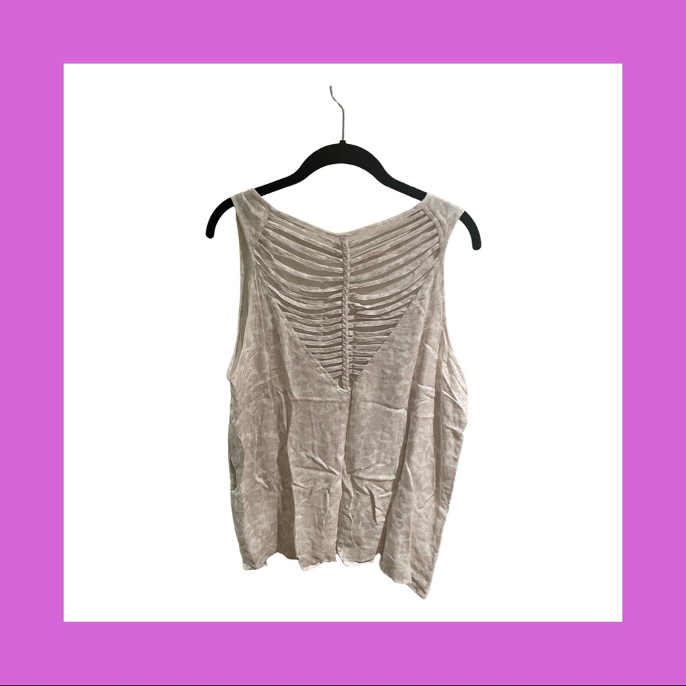 GF Cream & Light Pink Tank Shell - Picture 2 of 4